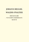 Buchcover Johann Heugel: Waldis-Psalter