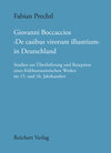 Buchcover Giovanni Boccaccios ,De casibus virorum illustrium’ in Deutschland