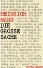 Buchcover Die große Sache
