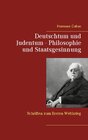 Buchcover Deutschtum und Judentum - Philosophie und Staatsgesinnung