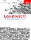 Buchcover Logistikrecht 2020