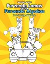 Buchcover Furzende Lamas gegen Furzende Alpakas - Das lustige Malbuch