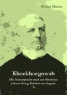 Buchcover Khoekhoegowab. Die Namasprache rund um Missionar Johann Georg Krönlein aus Segnitz