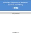 Buchcover Hessisches Gesetz über die öffentliche Sicherheit und Ordnung (HSOG)