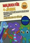 Buchcover Malbuch für 4-Jährige (Dinosaurier) Deluxe Edition - Ringbindung