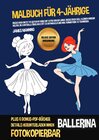 Buchcover Malbuch für 4-Jährige (Ballerina) Deluxe Edition - Ringbindung