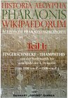 Buchcover Historia Aegytia Pharaonis Wikipaedorum, Teil I
