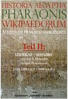 Buchcover Historia Aegyptia Pharaonis Wikipaedorum, Teil II