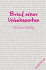 Buchcover Brief einer Unbekannten