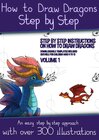 Buchcover How to Draw Dragons Step by Step - Volume 1 - (Step by step instructions on how to draw dragons)