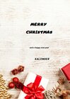Buchcover Kalender Merry Christmas and a happy new year