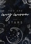 Buchcover Moon Collection / Notizbuch, Bullet Journal, Journal, Planer, Tagebuch "My Moon &amp; Stars"