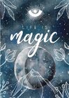 Buchcover Moon Collection / Notizbuch, Bullet Journal, Journal, Planer, Tagebuch "Life is Magic"