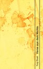 Buchcover Verse aus dem Nichts