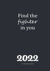Buchcover Kalender 2022 - Ringbuch - schwarz - fighter