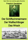 Buchcover maritime gelbe Reihe bei Jürgen Ruszkowski / Der Schiffszimmermann und Der Walfischfänger und Das Wrack Drei Erzählungen