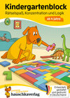 Buchcover Kindergartenblock ab 4 Jahre – Rätsel-Spaß, Konzentration und Logik