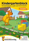 Buchcover Kindergartenblock ab 3 Jahre – Konzentration, Logik, Feinmotorik