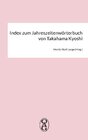 Buchcover Index zum Jahreszeitenwörterbuch von Takahama Kyoshi
