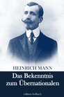 Buchcover Das Bekenntnis zum Übernationalen