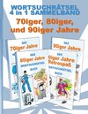 Buchcover Wortsuchrätsel 4 in 1 Sammelband 70iger, 80iger und 90iger Jahre