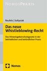 Buchcover Das neue Whistleblowing-Recht