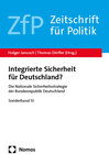 Buchcover Integrierte Sicherheit für Deutschland?