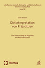 Buchcover Die Interpretation von Präjudizien