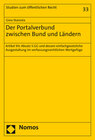 Buchcover Der Portalverbund zwischen Bund und Ländern