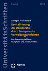 Buchcover Revitalisierung der Demokratie durch transparente Verwaltungsverfahren