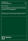 Buchcover Die europäische Governance-Verordnung und das EU-Klimagesetz