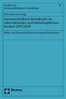 Buchcover Sachunmittelbare Demokratie im internationalen und interdisziplinären Kontext 2013/2014