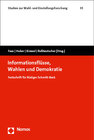 Buchcover Informationsflüsse, Wahlen und Demokratie