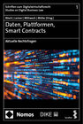 Buchcover Daten, Plattformen, Smart Contracts