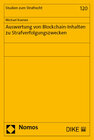 Buchcover Auswertung von Blockchain-Inhalten zu Strafverfolgungszwecken