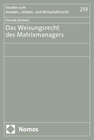 Buchcover Das Weisungsrecht des Matrixmanagers