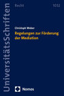 Buchcover Regelungen zur Förderung der Mediation