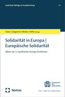 Buchcover Solidarität in Europa - Europäische Solidarität