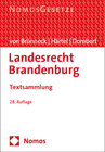 Buchcover Landesrecht Brandenburg