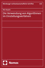 Buchcover Die Verwendung von Algorithmen im Einstellungsverfahren