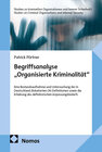 Buchcover Begriffsanalyse „Organisierte Kriminalität"