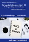 Buchcover Forumsbeiträge B2 Prüfungstraining mit Schablonen