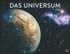 Buchcover Das Universum Posterkalender 2024. Fotokalender mit Spiralgalaxien und Nachbarplaneten. Wand-Kalender 2024 Posterformat 