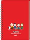Buchcover Peanuts Familienplaner-Buch A5 2026