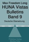 Buchcover Max Freedom Long, HUNA Vistas Bulletins, Band 9 (1958-1960)