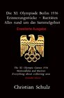 Buchcover Die XI. Olympiade Berlin 1936 - Erinnerungsstücke ~ Raritäten