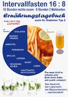 Buchcover Intervallfasten 16:8 Ernährungstagebuch - auch für Diabetes Typ 2