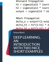 Deep Learning, an introduction with two nice short examples width=