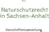 Buchcover Naturschutzrecht in Sachsen-Anhalt