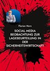 Buchcover Social Media Beobachtung zur Lagebeurteilung in der Sicherheitswirtschaft